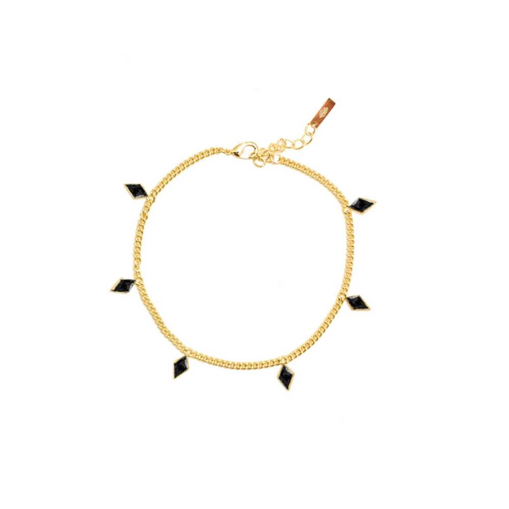 NEW ADRIANA PAPPAS women's crystal kite bracelet in black